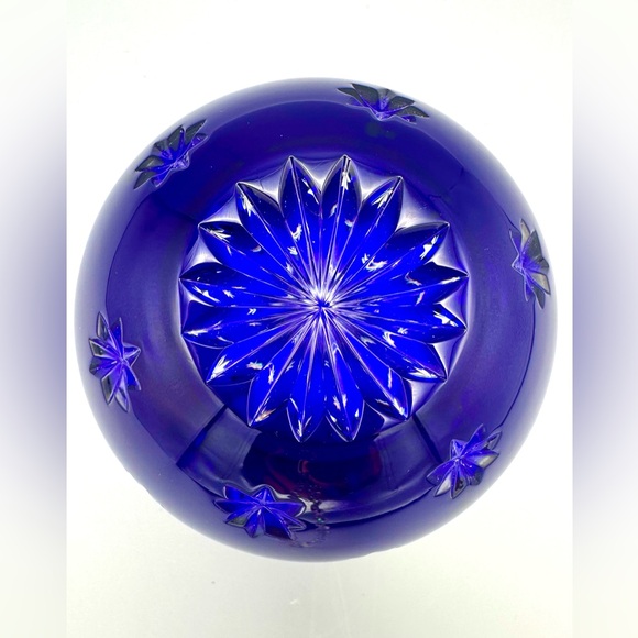 Fabergé Cobalt Blue Crystal Votive Candle Holder - Picture 5 of 8